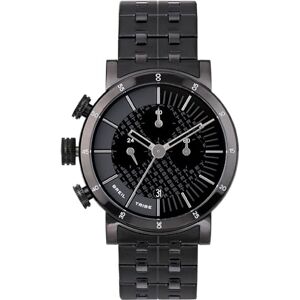 Breil klocka man modell Lil Tribe med stålarmband, Chrono Quartz rörelse, svart, Taglia Unica, Armband Breil klocka man modell Lil Tribe med stålarmband, Chrono Quartz rörelse, svart, Taglia Unica, Armband