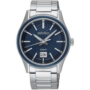 Seiko Män analog kvartsur med rostfritt stål armband SUR559P1, blå, Armband Seiko Män analog kvartsur med rostfritt stål armband SUR559P1, blå, Armband