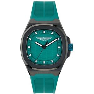 Aston Martin herrklocka analog kvarts AML ICON MTIG1 silikon, Grön Aston Martin herrklocka analog kvarts AML ICON MTIG1 silikon, Grön