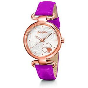 Folli Follie kvinnors automatisk klocka med rostfritt stålarmband S0356987, Vitt och blått, Band Folli Follie kvinnors automatisk klocka med rostfritt stålarmband S0356987, Vitt och blått, Band