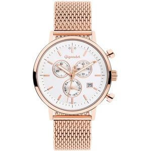 Gigandet Unisex analog japanskt kvartsurverk klocka med rostfritt stål armband 6VNAG6NE/014, silver Gigandet Unisex analog japanskt kvartsurverk klocka med rostfritt stål armband 6VNAG6NE/014, silver