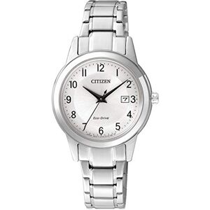 Citizen – damarmbandsur med boett i rostfritt stål – klocka – stål – silverfärgad, Silver/vit, Einheitsgröße, Armband Citizen – damarmbandsur med boett i rostfritt stål – klocka – stål – silverfärgad, Silver/vit, Einheitsgröße, Armband