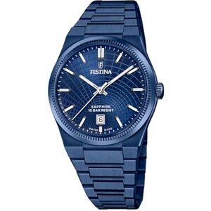 Festina Rive Swiss Made Watch, Färg: blå, 40, armband Festina Rive Swiss Made Watch, Färg: blå, 40, armband