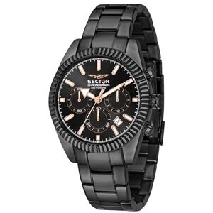 Sector Coll herrklocka. Successo begränsad upplaga, kronograf, kvarts-R8871621019, svart, 41mm, armband Sector Coll herrklocka. Successo begränsad upplaga, kronograf, kvarts-R8871621019, svart, 41mm, armband