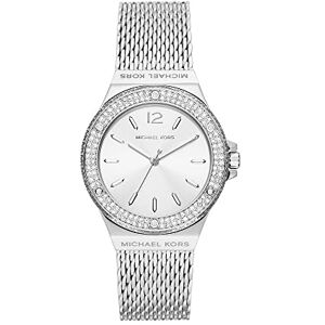 Michael Kors Lennox Damklocka, Silverfärgat Quartz trehandsverk med armband i rostfritt stål Michael Kors Lennox Damklocka, Silverfärgat Quartz trehandsverk med armband i rostfritt stål