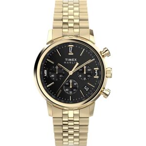 Timex Kronograf kvartsur för män med rostfritt stålrem TW2W59900, Guld Timex Kronograf kvartsur för män med rostfritt stålrem TW2W59900, Guld
