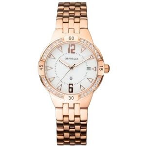 Orphelia Damarmbandsur Savanne analog kvarts rostfritt stål armband Rödguld Orphelia Damarmbandsur Savanne analog kvarts rostfritt stål armband Rödguld