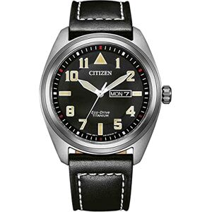 Citizen Eco-Drive analog herrklocka med läderrem BM8560-29E, svart, armband Citizen Eco-Drive analog herrklocka med läderrem BM8560-29E, svart, armband