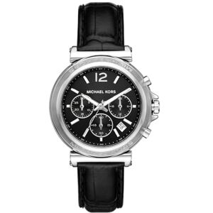 Michael Kors Maren Damklocka, Quartz kronografverk med armband i rostfritt stål eller läder Michael Kors Maren Damklocka, Quartz kronografverk med armband i rostfritt stål eller läder
