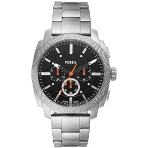 Fossil New Machine herrklocka, 44 mm kvartsurverk med rostfritt stål- eller läderarmband Fossil New Machine herrklocka, 44 mm kvartsurverk med rostfritt stål- eller läderarmband