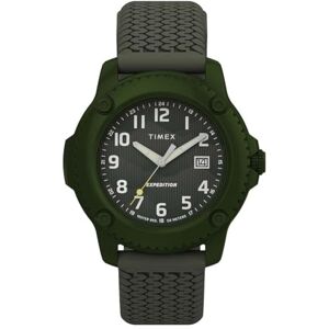 Timex TW4B34700 Expedition Timmer Kvartsur på 42 mm för män – grön silikonrem med grön urtavla Timex TW4B34700 Expedition Timmer Kvartsur på 42 mm för män – grön silikonrem med grön urtavla