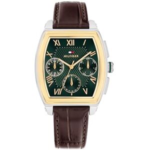 Tommy Hilfiger Analog Multifunktions Kvarts Klocka Brun med Brun Läderrem 1710762 Tommy Hilfiger Analog Multifunktions Kvarts Klocka Brun med Brun Läderrem 1710762