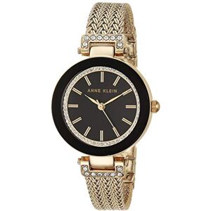Anne Klein klänning klocka AKA5961811, guld/Svart, AK/1906BKGB Anne Klein klänning klocka AKA5961811, guld/Svart, AK/1906BKGB