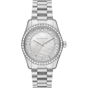 Michael Kors Lexington damklocka, 38 mm, kvartsurverk med tre visare och armband i rostfritt stål eller läder Michael Kors Lexington damklocka, 38 mm, kvartsurverk med tre visare och armband i rostfritt stål eller läder