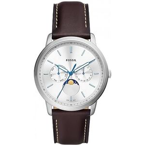 Fossil Neutra herrklocka, multifunktionsverk med månfas, armband i rostfritt stål eller läder Fossil Neutra herrklocka, multifunktionsverk med månfas, armband i rostfritt stål eller läder