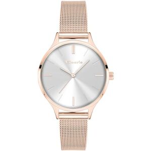 Tamaris damklocka – rund – roséguld – 34 mm – elegant damklocka i metall med kvartsurverk – analog armbandsur – 3 atm vattentät – reptålig Tamaris damklocka – rund – roséguld – 34 mm – elegant damklocka i metall med kvartsurverk – analog armbandsur – 3 atm vattentät – reptålig