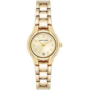 Anne Klein armbandsur för kvinnor med datumfunktion, Guld Anne Klein armbandsur för kvinnor med datumfunktion, Guld
