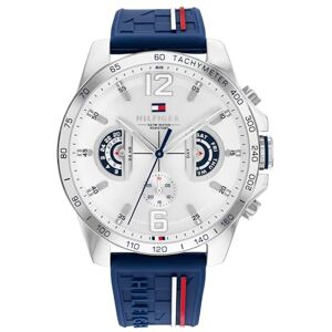 Tommy Hilfiger analog multifunktion kvartsur för män med marinblå silikonarmband 1792239 Tommy Hilfiger analog multifunktion kvartsur för män med marinblå silikonarmband 1792239