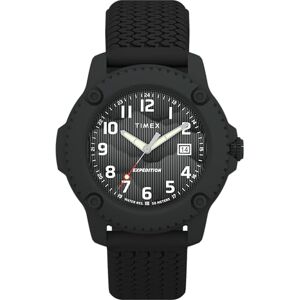 Timex TW4B34800 Expedition Timmer Kvartsur på 42 mm för män – svart silikonrem med svart urtavla och svart boett Timex TW4B34800 Expedition Timmer Kvartsur på 42 mm för män – svart silikonrem med svart urtavla och svart boett