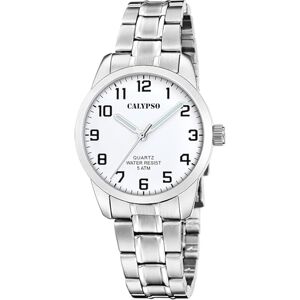 Calypso Dress Watch K5867/1, vit, armband, Vit, armband Calypso Dress Watch K5867/1, vit, armband, Vit, armband