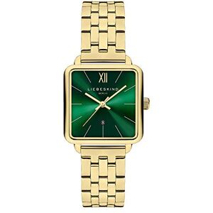 LIEBESKIND Berlin armbandsur LT-0446-LQ IP, Guld-grön, 28x28 mm, Modern LIEBESKIND Berlin armbandsur LT-0446-LQ IP, Guld-grön, 28x28 mm, Modern