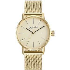 Gigandet Damer analog japanskt kvartsurverk klocka med rostfritt stål armband 8VNAG43NE/021, Guld Gigandet Damer analog japanskt kvartsurverk klocka med rostfritt stål armband 8VNAG43NE/021, Guld