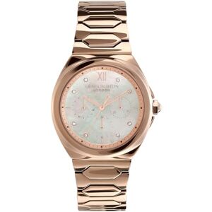 Olivia Burton analog multifunktion kvartsur för kvinnor lyster samling med rostfritt stålarmband, SILVER, Typ av armband Olivia Burton analog multifunktion kvartsur för kvinnor lyster samling med rostfritt stålarmband, SILVER, Typ av armband