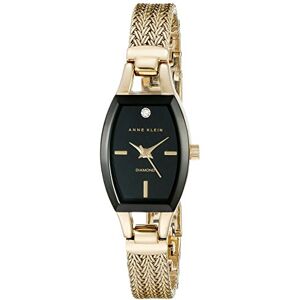 Anne Klein klänning klocka AK/2184BKGB, guld/Svart, Kvartsurverk Anne Klein klänning klocka AK/2184BKGB, guld/Svart, Kvartsurverk