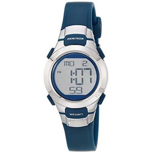Armitron klocka för kvinnor med digital kronograf och hartsarmband, 45/7012, Marinblå Armitron klocka för kvinnor med digital kronograf och hartsarmband, 45/7012, Marinblå