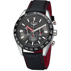 Elysee Herrklocka The Race 2 43 mm 10 ATM män 80400, 80401, 80402, 80404, Svart-silver-grå, Rem Elysee Herrklocka The Race 2 43 mm 10 ATM män 80400, 80401, 80402, 80404, Svart-silver-grå, Rem