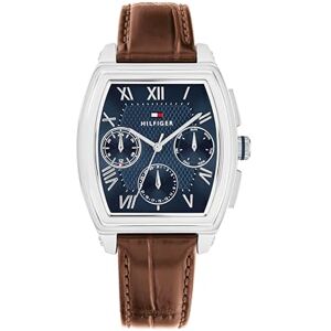 Tommy Hilfiger Analog Multifunktions Kvarts Klocka Brun med Brun Läderrem 1710760 Tommy Hilfiger Analog Multifunktions Kvarts Klocka Brun med Brun Läderrem 1710760
