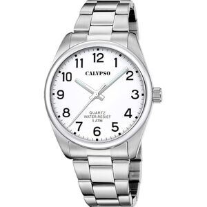 Calypso Casual Watch K5862/1, vit, armband, Vit, armband Calypso Casual Watch K5862/1, vit, armband, Vit, armband