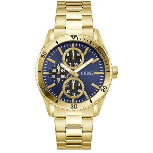 GUESS Velocity GW1061G2 mäns kvarts analog klocka rostfritt stål 43 mm guld rostfritt stål armband 5 bar blå urtavla färg datumvisning GUESS Velocity GW1061G2 mäns kvarts analog klocka rostfritt stål 43 mm guld rostfritt stål armband 5 bar blå urtavla färg datumvisning