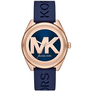 Michael Kors Janelle Damklocka, Quartz trehandsurverk med armband i rostfritt stål eller silikon Michael Kors Janelle Damklocka, Quartz trehandsurverk med armband i rostfritt stål eller silikon