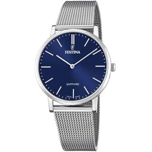 Festina Analog kvarts klocka för män med rostfritt stål armband F20014/2 Festina Analog kvarts klocka för män med rostfritt stål armband F20014/2