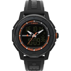 Timex Ironman Ana-Digi Tw2W53600 Klocka, Herr, 46,5 Mm, Svart Pu-Armband Timex Ironman Ana-Digi Tw2W53600 Klocka, Herr, 46,5 Mm, Svart Pu-Armband