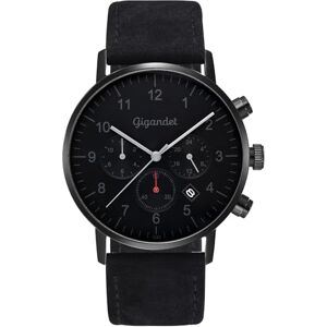 Gigandet Män analog japanskt kvartsurverk klocka med läderarmband 6VNAG21NE/004, svart Gigandet Män analog japanskt kvartsurverk klocka med läderarmband 6VNAG21NE/004, svart