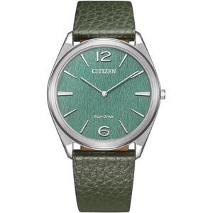 Citizen mäns analog Eco-Drive-klocka med läderrem AR3120-32X Citizen mäns analog Eco-Drive-klocka med läderrem AR3120-32X