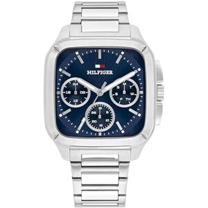 Tommy Hilfiger analog multifunktions kvarts klocka för män med silver rostfritt stål armband 1792222 Tommy Hilfiger analog multifunktions kvarts klocka för män med silver rostfritt stål armband 1792222