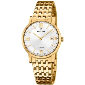 Festina F20021/1 dam guld Swiss Made Watch, Guld, Armband Festina F20021/1 dam guld Swiss Made Watch, Guld, Armband