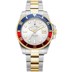 B JACQUES DU MANOIR Jacques Du Manoir analog klocka för män med armband i rostfritt stål JWG02704 B JACQUES DU MANOIR Jacques Du Manoir analog klocka för män med armband i rostfritt stål JWG02704