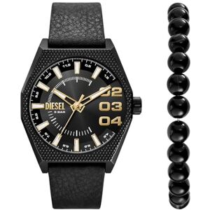 Diesel Scraper herrklocka, kvartsurverk med armband i silikon, rostfritt stål eller läder Diesel Scraper herrklocka, kvartsurverk med armband i silikon, rostfritt stål eller läder