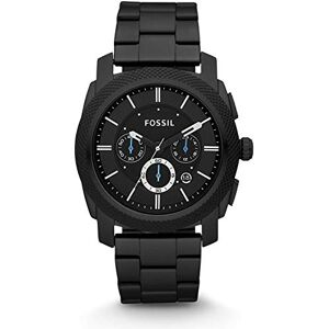 Fossil Machine herrklocka, kronografverk med armband i rostfritt stål eller läder Fossil Machine herrklocka, kronografverk med armband i rostfritt stål eller läder