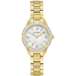 Bulova kvinnors analog kvartsklocka med rostfritt stål rem 98R297 Bulova kvinnors analog kvartsklocka med rostfritt stål rem 98R297