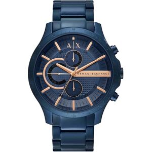 Giorgio Armani Watch For Men, Quartz Chronograph movement och 46mm Case Size med rostfritt stålband, Mörkblå Giorgio Armani Watch For Men, Quartz Chronograph movement och 46mm Case Size med rostfritt stålband, Mörkblå