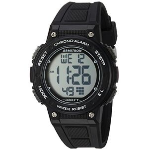 Armitron klocka för kvinnor med digital kronograf och hartsarmband, 45/7086, Svart Armitron klocka för kvinnor med digital kronograf och hartsarmband, 45/7086, Svart