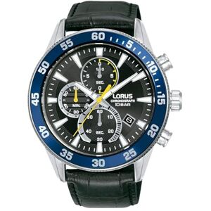 Lotus LORUS Analog Quartz Mens klocka med rem i rostfritt stål RM331JX9, Svart Lotus LORUS Analog Quartz Mens klocka med rem i rostfritt stål RM331JX9, Svart