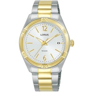 Lorus Damer analog kvartsur med rostfritt stål armband RH980QX9, flerfärgad Lorus Damer analog kvartsur med rostfritt stål armband RH980QX9, flerfärgad