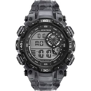 Armitron klocka för män med digital kronograf och hartsarmband, 40/8397, Svart kamouflage Armitron klocka för män med digital kronograf och hartsarmband, 40/8397, Svart kamouflage
