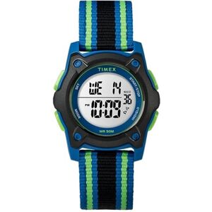 Timex TIME Machines® 35 mm Camo Fast Wrap® barn digital klocka, Blå/svart/grön, Modern Timex TIME Machines® 35 mm Camo Fast Wrap® barn digital klocka, Blå/svart/grön, Modern